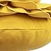JWH 3D Flower Throw Pillow Covers Round Shaped Pillow Cases Yellow Cushion Decorative Soft Velvet Pillowcase for Bed Living Room Sofa Couch 14 Inch Gold