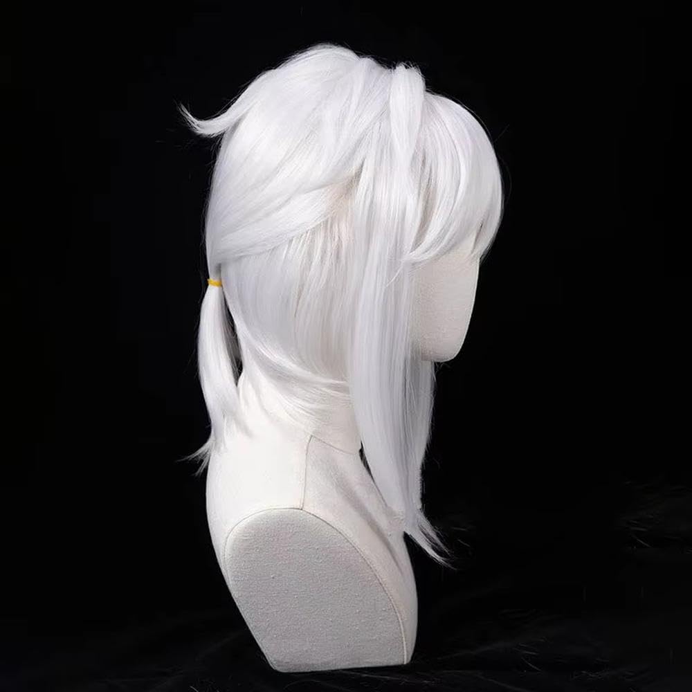 Haarpflege Weiße Kurze Glatte Haarperücke Für Party Cosplay Perücken