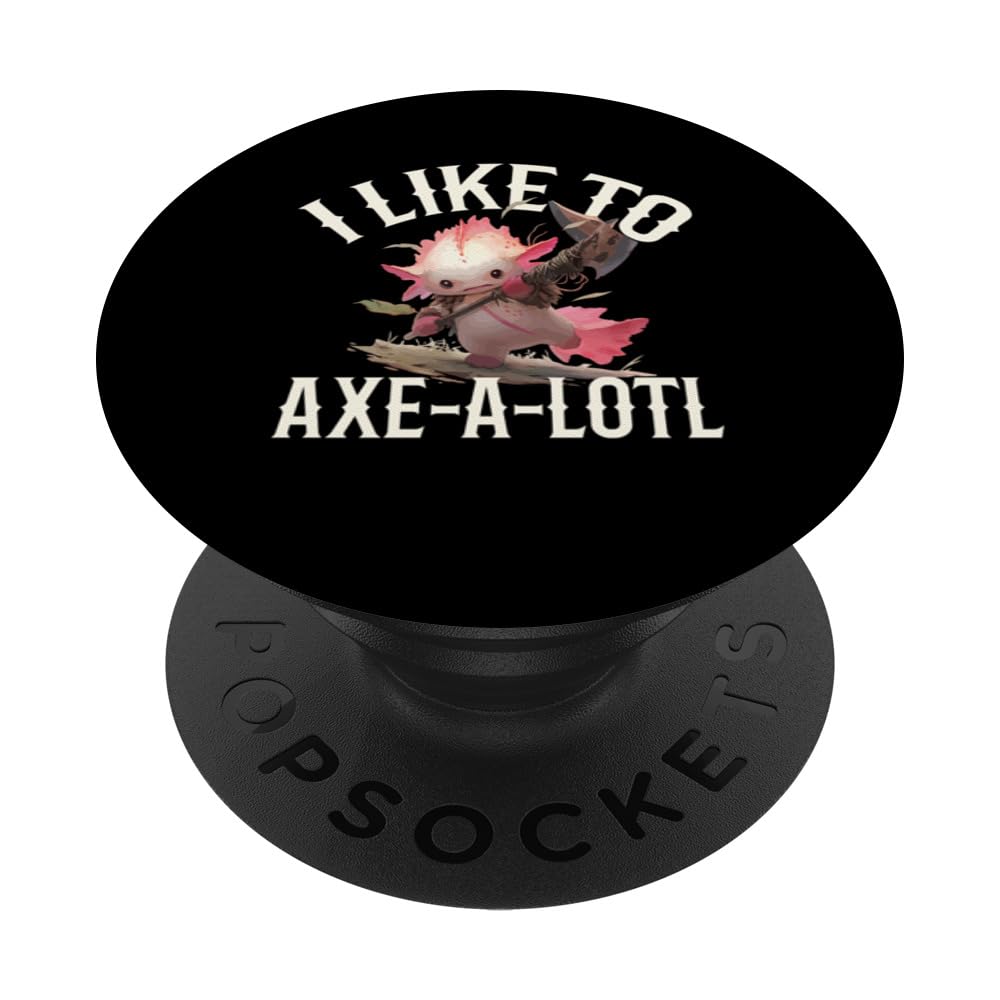 Axe Throwing Axe-A-Lotl PopSockets Swappable PopGrip, Black