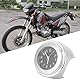 KIMISS 22-25mm Universal Motorrad Lenkeruhr Metallmontage Handgriff Bar Zifferblatt Uhr(Schwarz)