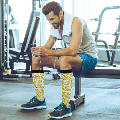 Image of Fisyme Socks for Women Men Warm Comfort Athletic Crew Running Hiking Cycling Compression Socks