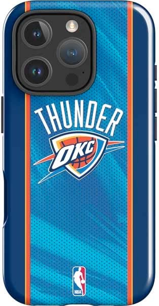Skinit Impact Phone Case Compatible with iPhone 16 Pro Max - Officially Licensed NBA OKC Thunder Split Design