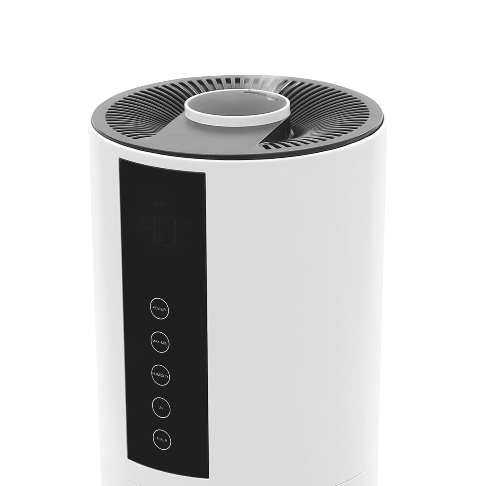 Humidificador grande para el dormitorio, humidificador de 28 W y 8 L con funciones de esterilización, volumen de niebla ajustable en 3 niveles con indicador LED, apagado automático, temporizador y