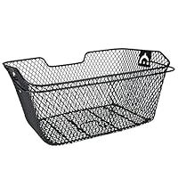 FISCHER Fahrradkorb für Gepäckträger, engmaschig, schwarz