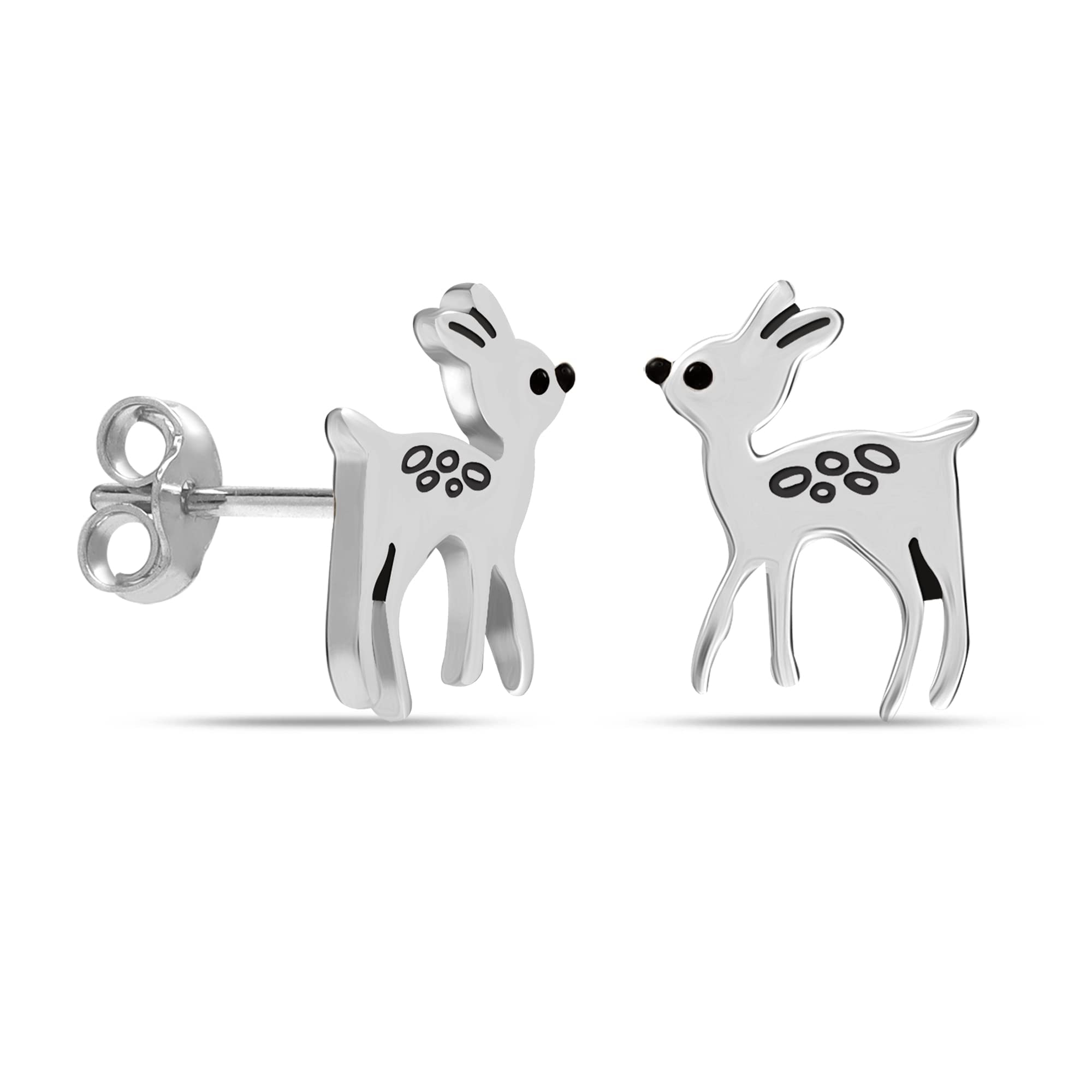 Amazon Brand - Nora Nico 925 Sterling Silver BIS Hallmarked Small Stud Earrings for Women and Girls