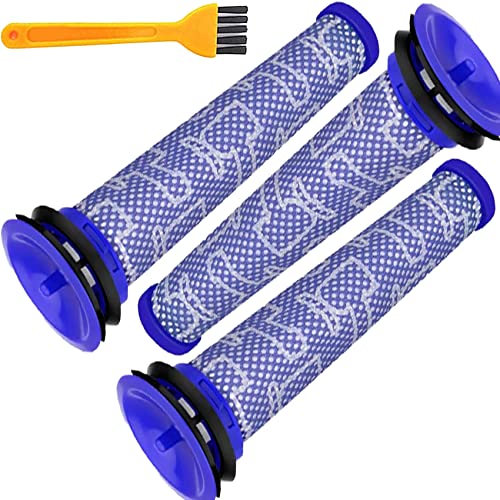 ダイソン フィルター ダイソン 掃除機用フィルタ ダイソン v7 フィルター 3個プレーモーターダイソンv8 フィルターと1個ブラシ 水洗いOKと再利用可能なダイソン v8 フィルター V8 V7 V6 DC58 DC59 DC61 DC62 DC74に対応できる ダイソンふぃるたー 純正品と同じな機能効能な掃除機 フィルター