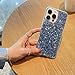 MUYEFW Case for iPhone 12 and iPhone 12 Pro Case Glitter Bling for Women Girls Sparkle Cover Cute Protective Phone Cases 6.1 inch (Silver)