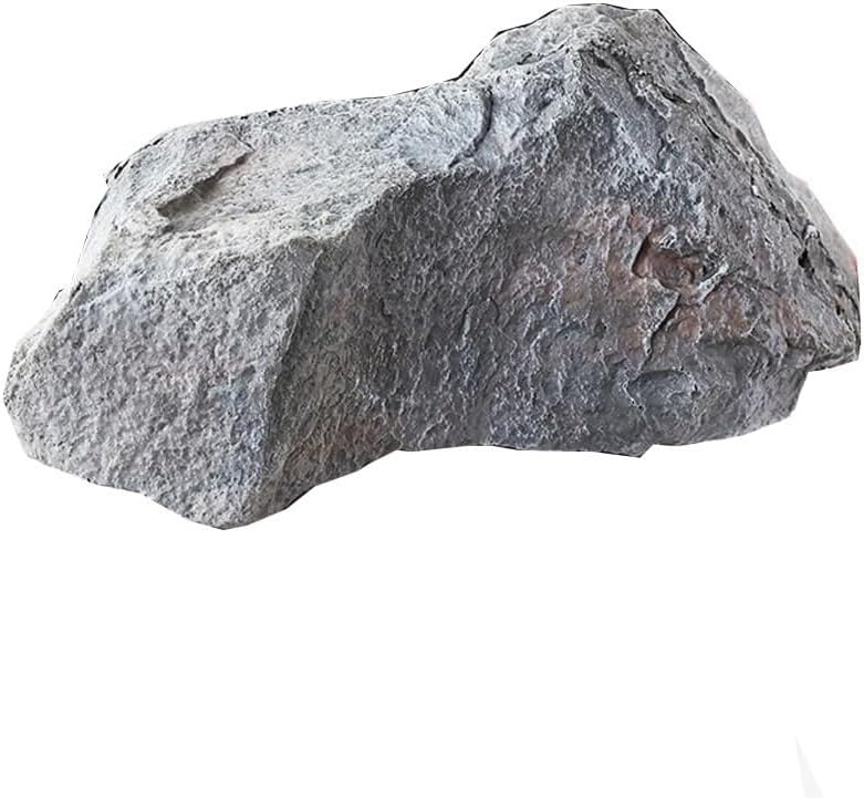 Sztuczne osłony kamienia do krajobrazu - Foam Rock Symulation Well Pokrywa pompy, lekka konstrukcja dekoracyjna do ogrodu i trawnika, 52x30x27cm