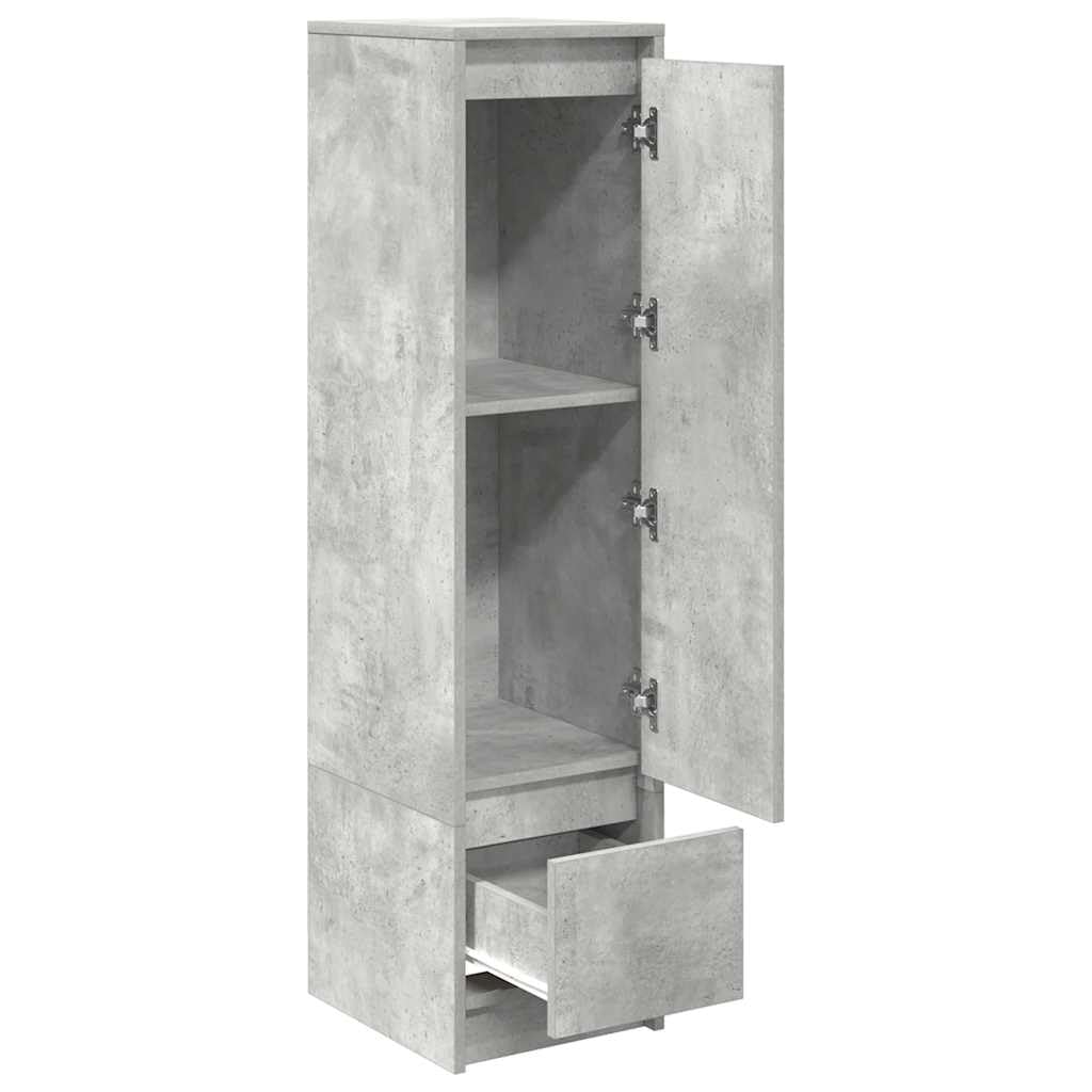 vidaXL Highboard Betongrau 29,5x34x119,5 cm Holzwerkstoff