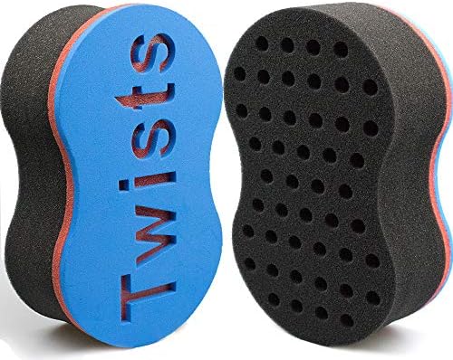 Small Holes Twist Sponge for Men Afro Hair Sponge Brush Big Curl Dreading Curling Sponge for Women Twist Barber Tool