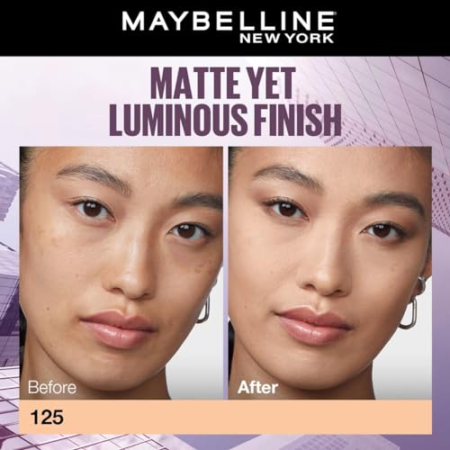 Image of Maybelline New York Super Stay Lumi Matte Liquid Foundation, 125 (Pack of 3)