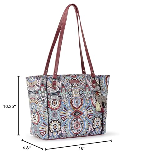 Image of Sakroots Metro Tote Bag in Eco-Twill with Dual Shoulder Straps