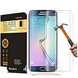 S7 Edge Screen Protector,Galaxy S7 Edge Tempered Glass Screen Protector, Full Coverage Screen Protector for Samsung Galaxy S7 Edge HD Clear Anti-Bubble Film,1 Pack