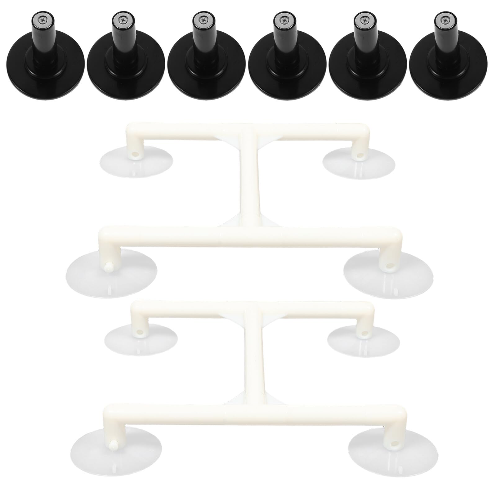 Hemobllo Set di Strumenti per Riparazione Schermo TV e Monitor LCD Ventosa Nera in Plastica, Magnete e Gomma per Rimozione senza Danni e Sostituzione Sicura