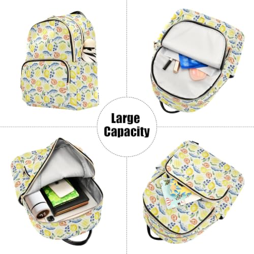 Mochila de pez mediterráneo pequeña en poliéster ligero casual 5