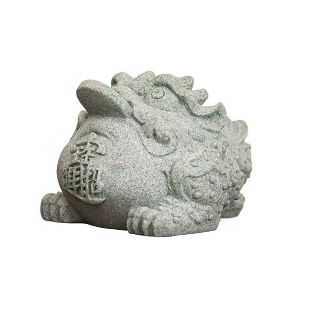 ENGENDER Kung Fu Tea Pet Creative Lucky Dragon Turtle Tea Pet Ornaments Living Room Table Desktop
