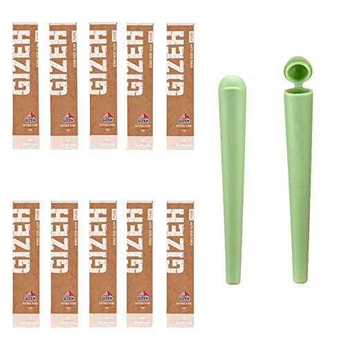 Gizeh Pure King Size Slim Papers Lot de 10 cahiers + pochette Cover