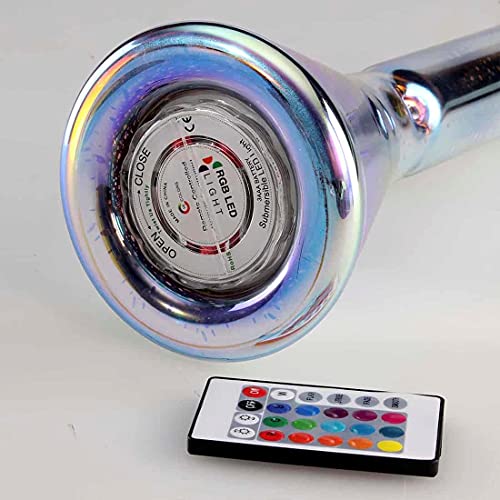 Blaze Glass Flashy Icebong mit LED-Licht Glasbong Wasserpfeife 390 mm Hoch/Schliff: NS 19 / ∅ 50 mm - 420QUEENZ Bong… – Bild 4