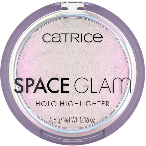 Catrice Space Glam Holo Highlighter, n.º 010, multicolor, de larga duración, resultado inmediato, intenso, brillante, vegano, sin aceite, sin perfume, sin alcohol, 1 unidad (4,6 g)