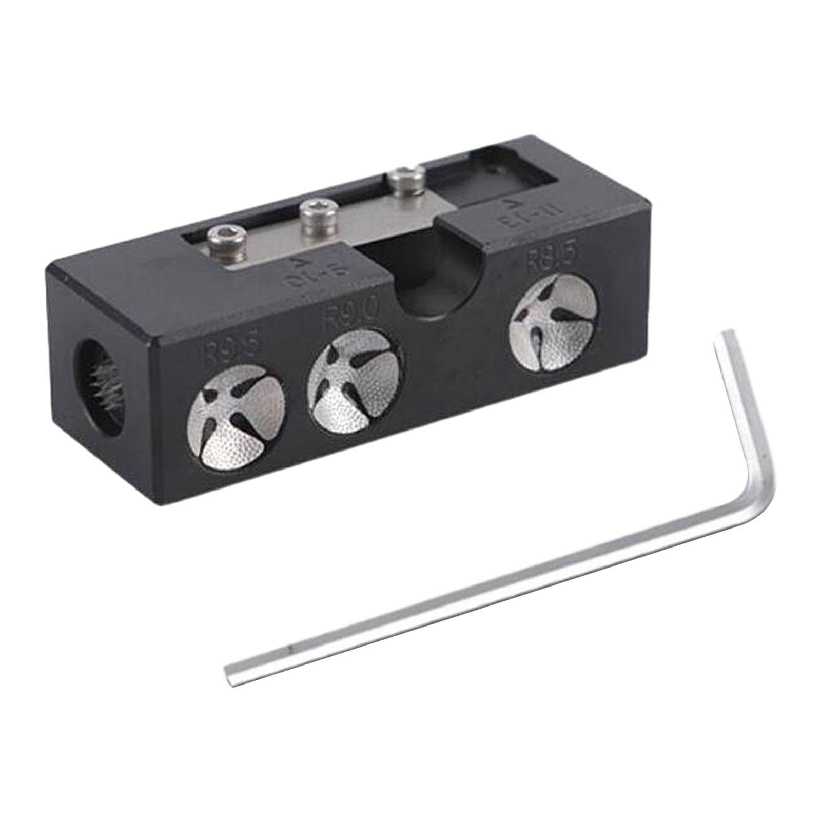 9 w 1 Aluminiowa końcówka kija basenowa narzędzie do naprawy Premium Bilard Pool Cue Tip Tools Black