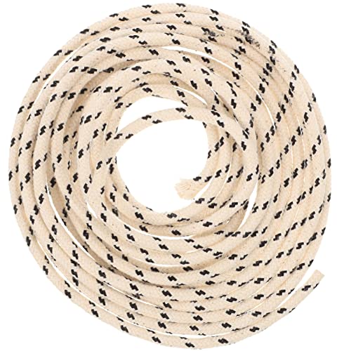 NOLITOY Mèches De Lampe À Huile Rondes: Mèches De Lampe À Huile De Kérosène en Coton Remplacement du Brûleur Mèche De Bougie Tressée pour Lanterne De Lampe À Huile Ghee Bouddhiste 3. 5Mm Cover