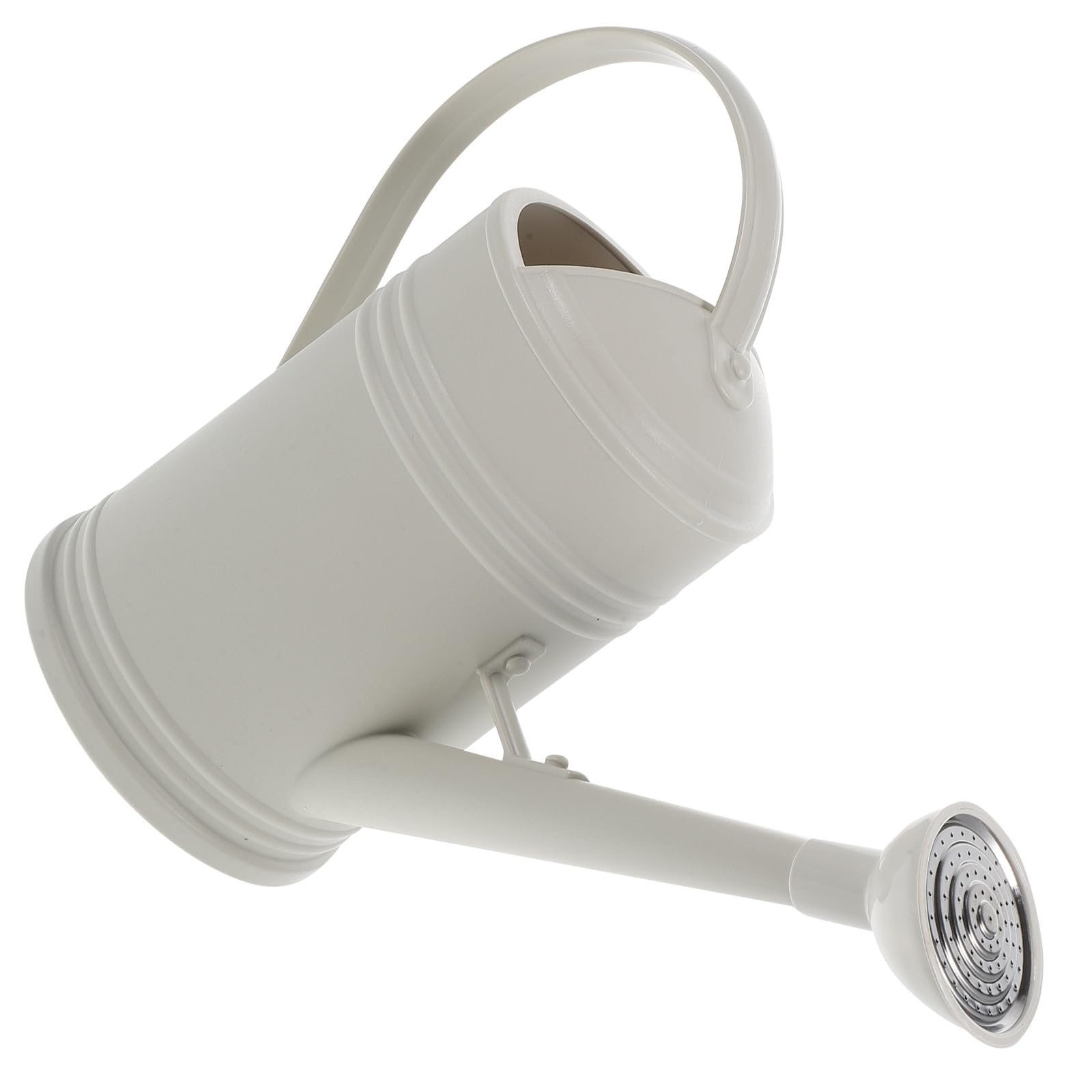 Regadera de Jardín 18L Boquilla Larga Material Acero Inoxidable y Plástico Color Beige Claro para Interior y Exterior Riego de Plantas Suculentas y Flores Capacidad Grande y