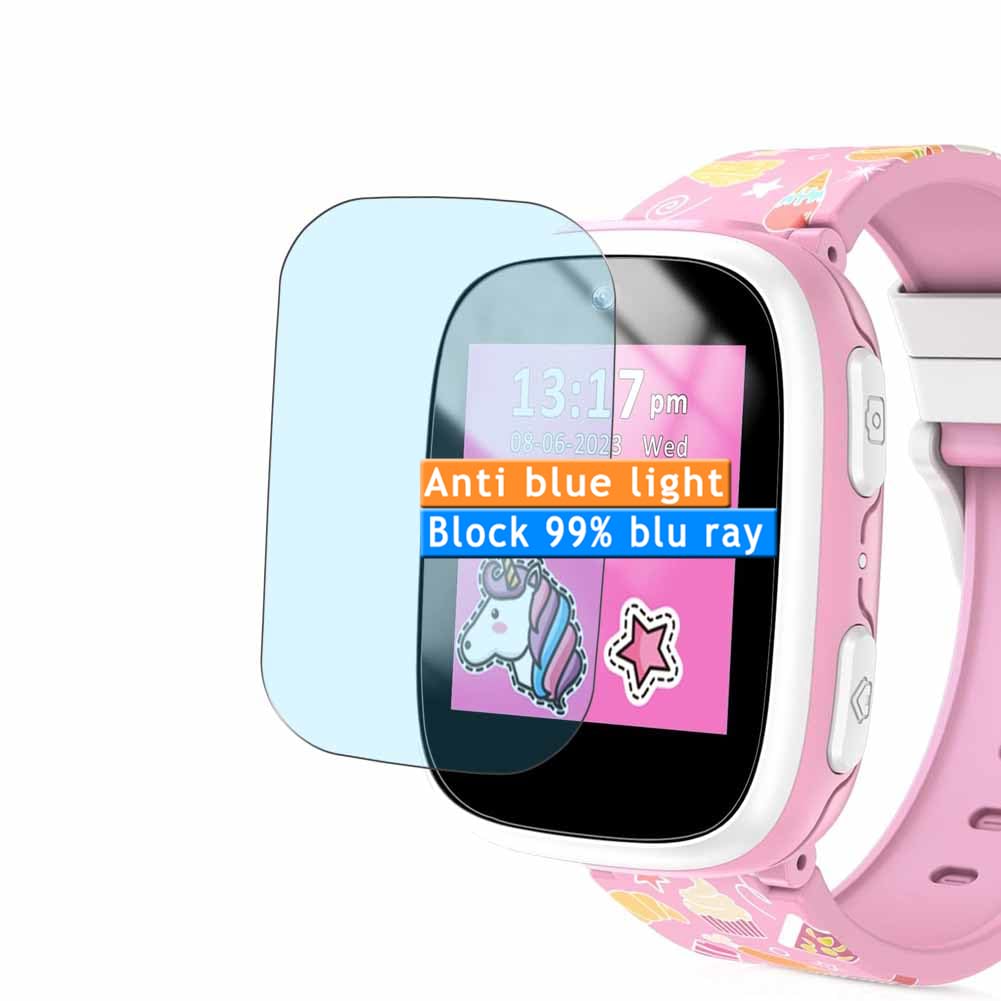 Vaxson 3-Pack Anti Blue Light Screen Protector, compatible with AstraMinds XA18 Kids smart watch smartwatch, TPU Guard Film Protectors Sticker [NOT Tempered Glass]