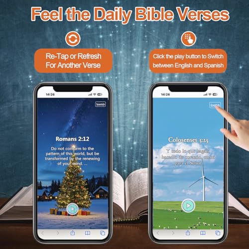 6Pack Inspirational Bible Verse Bracelets, Christian Religious Jewelry Gifts with NFC Daily Bible Verse, Elastic String Faith Friendship Bracelet for Teens, Men, Women3