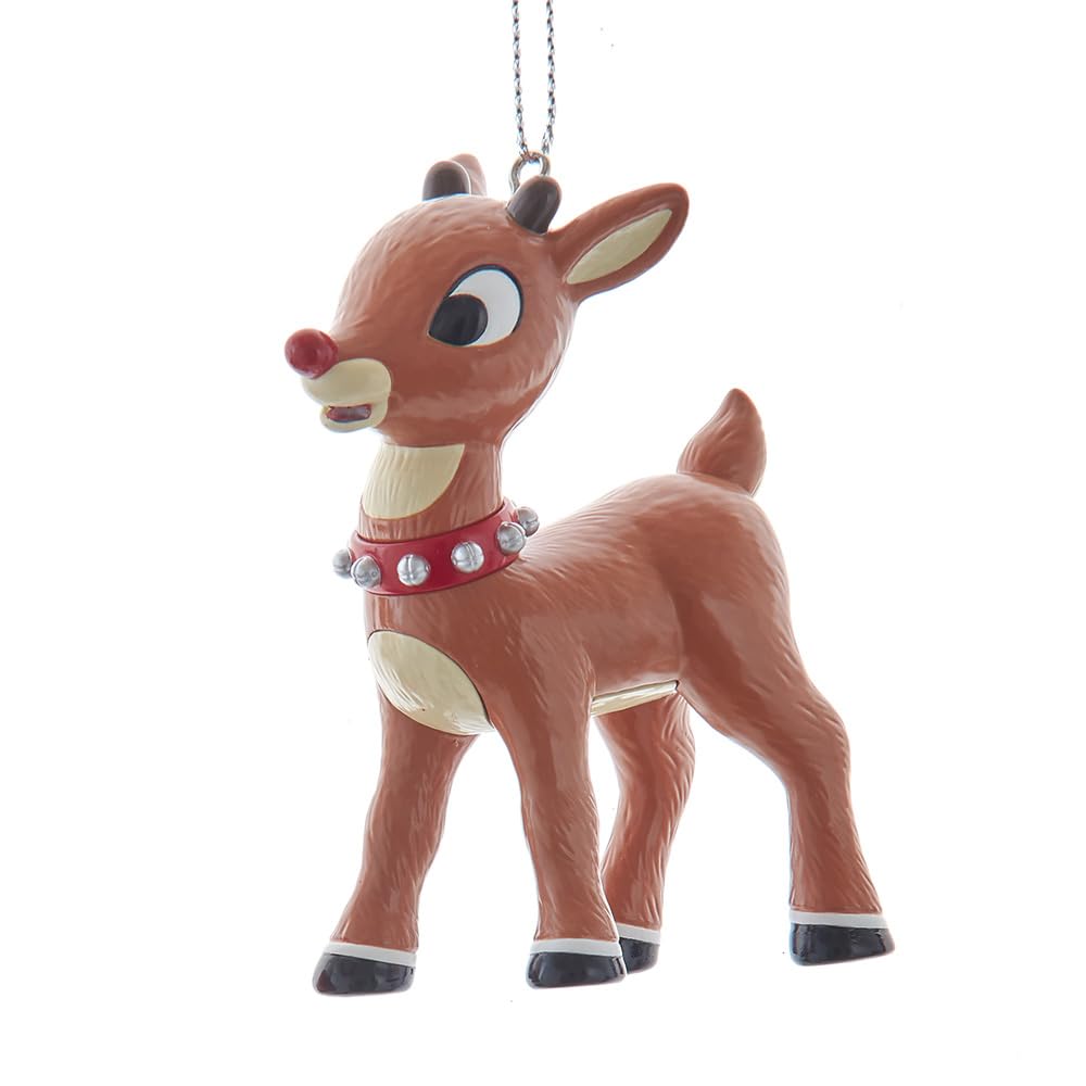 Rudolph le renne au nez rouge Kurt Adler décoration sapin originale