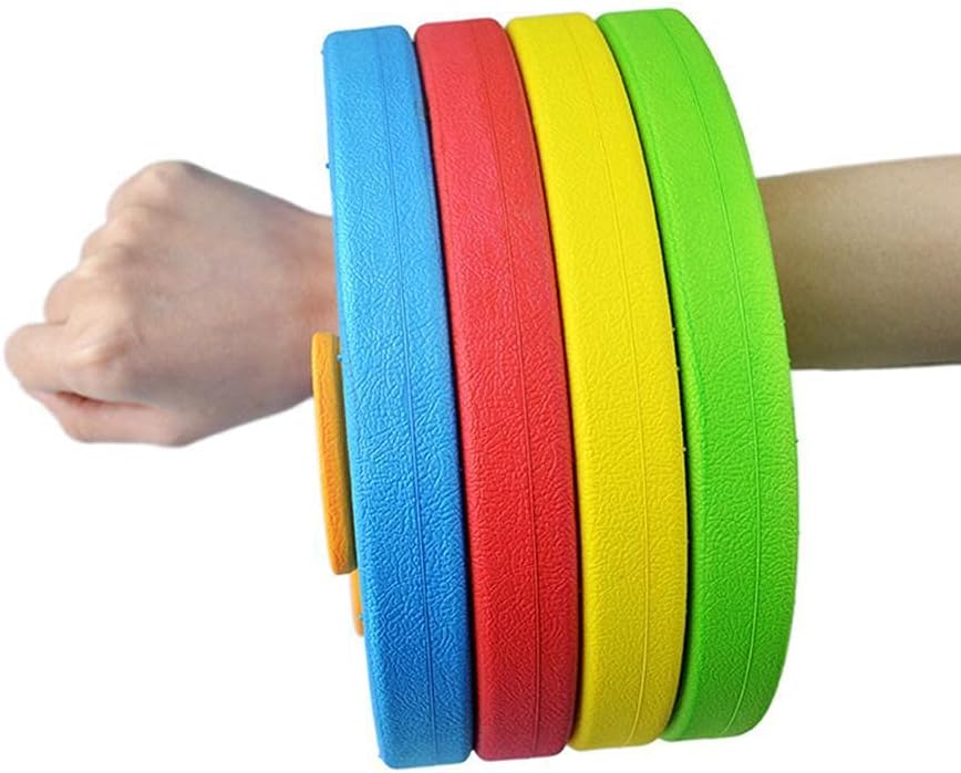 4 Pack EVA Inflatable Swim Arm Bands Floater Sleeves Swimming Rings Tube Armlets Swim Inflatable Pool Float Board Baby Swimming Circles Rings Discs Arm Bands Floating Sleeves