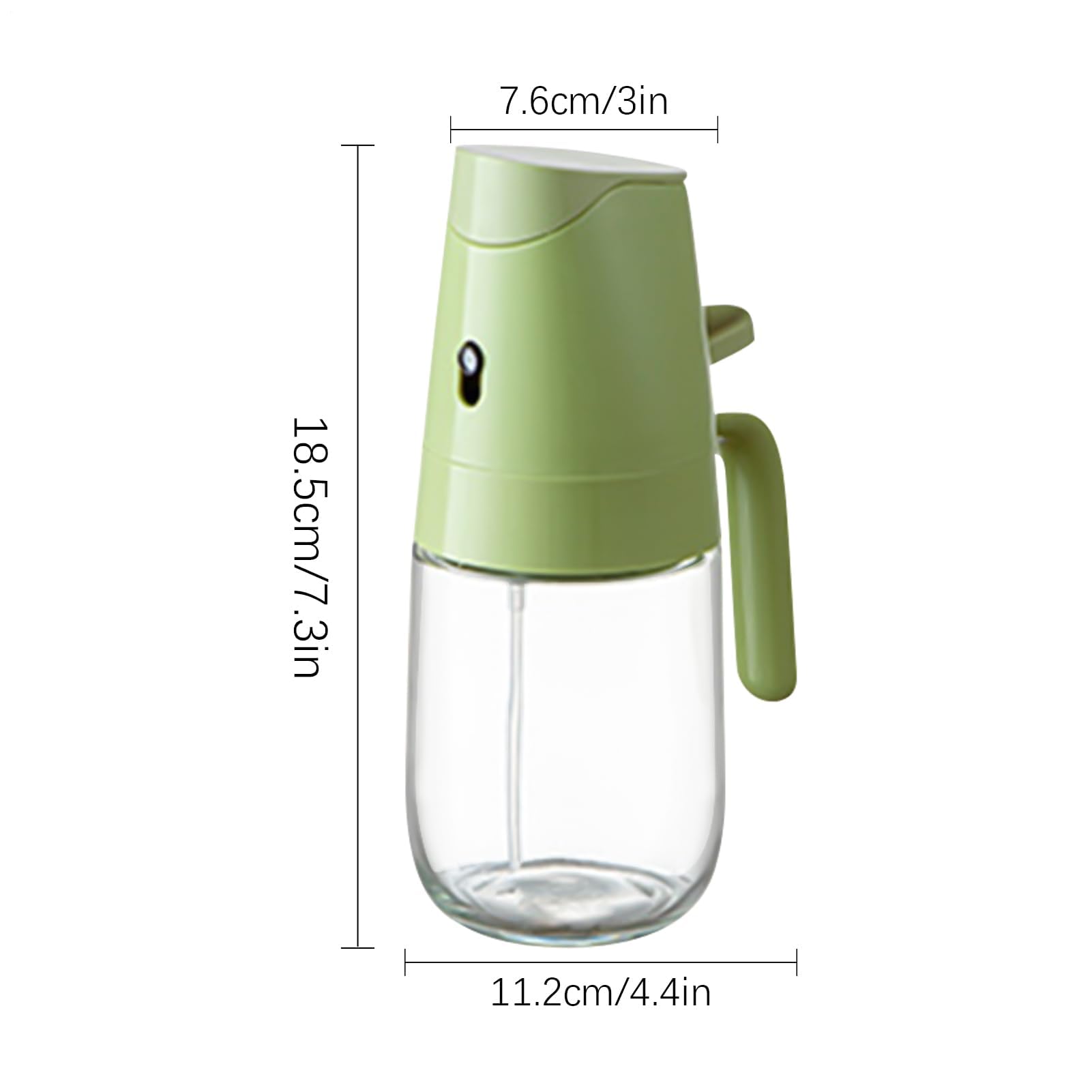 Dispenser spray per olio d'oliva, flacone da 300 ml per cucinare, grigliare, cuocere, barbecue, friggitrice ad aria, picnic, ristorante, giardino, frittura