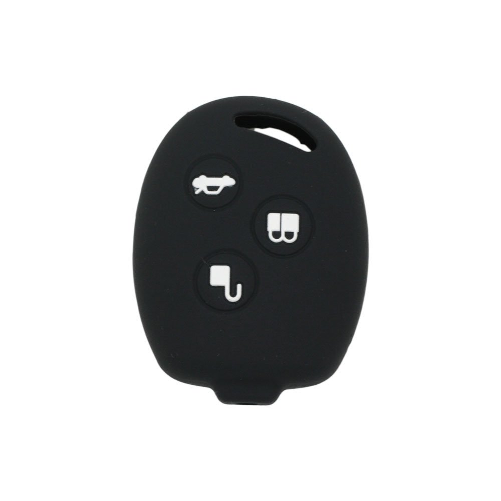 BROVACS Silicone Cover Protector Case Holder Skin Jacket Compatible with FORD 3 Button Remote Key Fob CV2707 Black