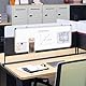 Swansea Magnetisches Whiteboard 90 x 30cm mit Haken zum Aufhängen und Aluminium, Langes Magnettafel Pinnwand Magnetisch für Home Office