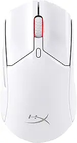 Mouse sem Fio Gamer HyperX Pulsefire Haste 2 – Ultraleve, 61 g, Wireless e Bluetooth 2,4GHz, até 26000 DPI, Sensor HyperX 26K, 100 Horas de Duração de Bateria, Branco (6N0A9AA)