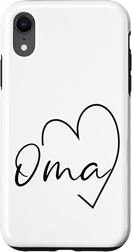 Oma Heart for Women Grandma Christmas Mother's Day Case for iPhone XR