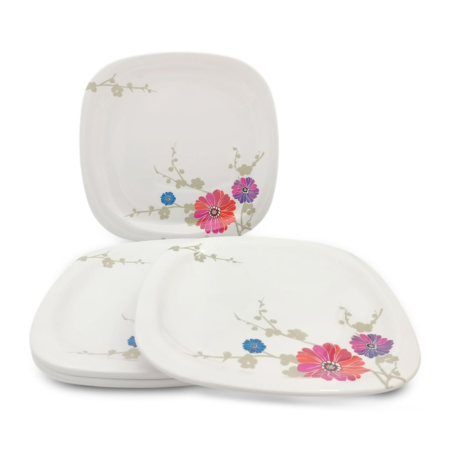 Superware | Pure Melamine | Buffet Plate Set - Barberto Daisy 12.5” (6 nos.) | Stain Free, Glazed Finish 2