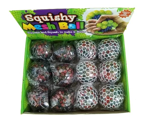 Sawkirp darshraj Stress Anxiety Relief Toy Pack of 1 Piece (2 Piece mesh led Balls), Multicolor 2