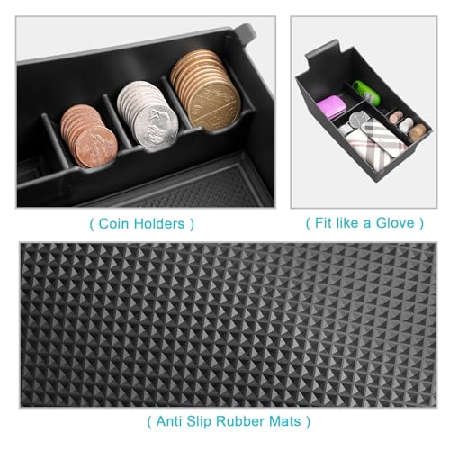 Image of CDEFG 2025 2026 2027 HR-V Center Console Organizer Tray for 2023-2026 2027 Honda HRV HR-V Accessories Middle Console Armrest Tray Storage Box Secondary Insert Coin Container Car Interior Accessory