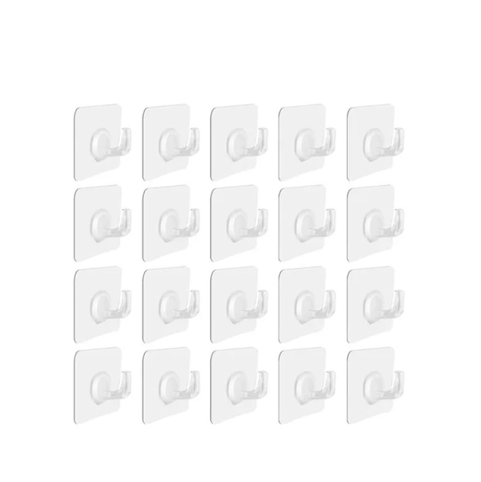 Gancho Autoadhesivo for Puerta Transparente, Gancho de Pared for niños, Estante de Carga Pesada, Cocina, baño, Toalla, Llavero, 5/10/20/30 Uds.