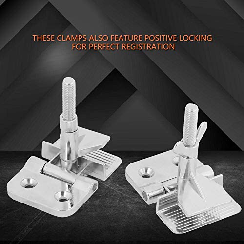 2pcs Serigrafia Metallo Farfalla Cornice Cerniera Morsetto Strumento Hobby Fai da te Per la Riparazione Della Cornice Dello Schermo Argento