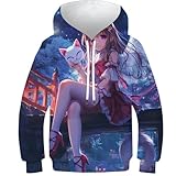 Occasion appropriée: Le sweat à capuche décontracté pour enfants convient à toutes les saisons, à la journée, à la rue, à la fête, au club, à l'école, au sport. Ce peut être un beau cadeau pour un cadeau fantastique pour un enfant de 6 à 12 ans pour un anniversaire, des vacances, Halloween, le jour de Noël.