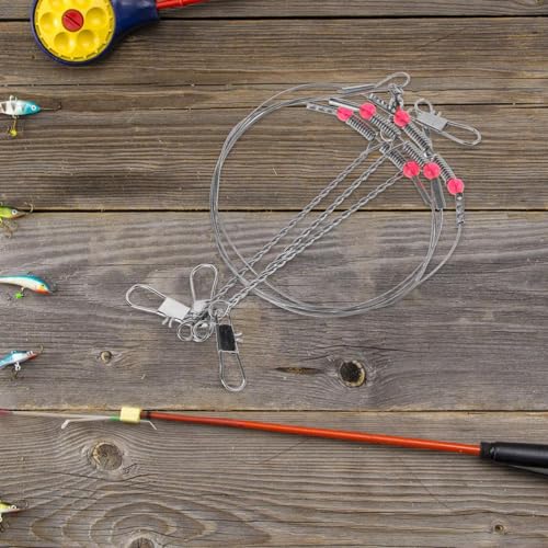 Vanzack set de aparejos para pesca con anzuelos de acero inoxidable miniatura 5