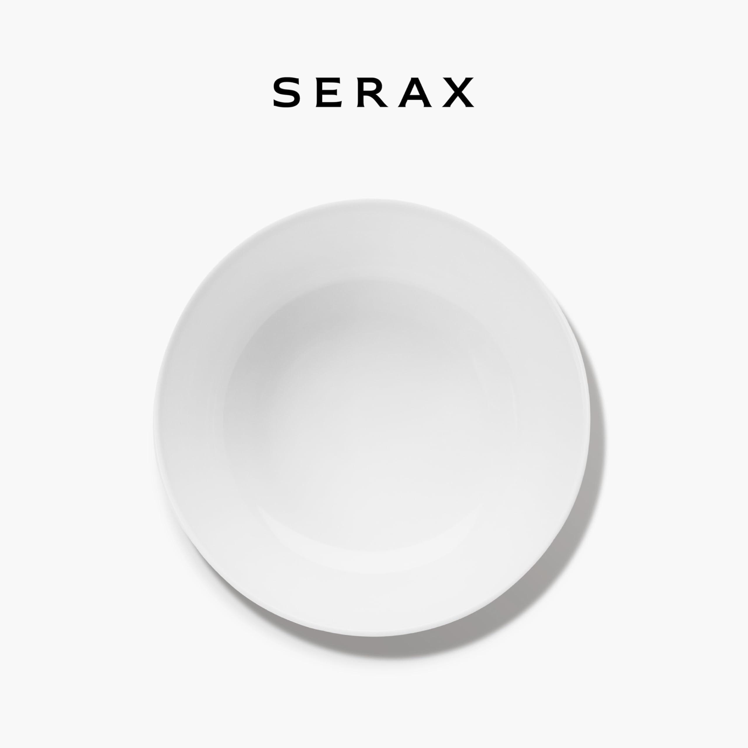 Serax Piet Boon Kleine Weiße Futternäpfe Set mit 4 Stück | Porzellan Untergeschirr Mikrowellengeeignet Geschirr-Set für Nudeln, Frühstücksmüsli, Suppe, Salat