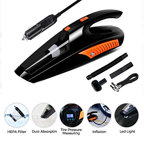 Car Vacuum, Fey-US High Power Car Vacuum Cleaner, 12V 120W Portable Corded Handheld