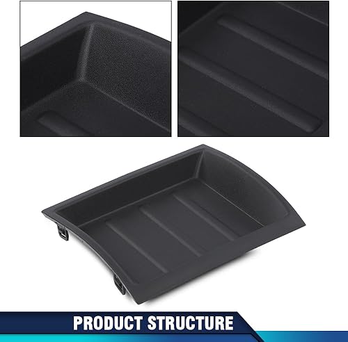 Miniatura 3 de PIT66 Caja de almacenamiento con bisel superior negro compatible con Nissan Xterra 2005-2013Pathfinder 2005-2012Frontier 2005-2017 (sin borde