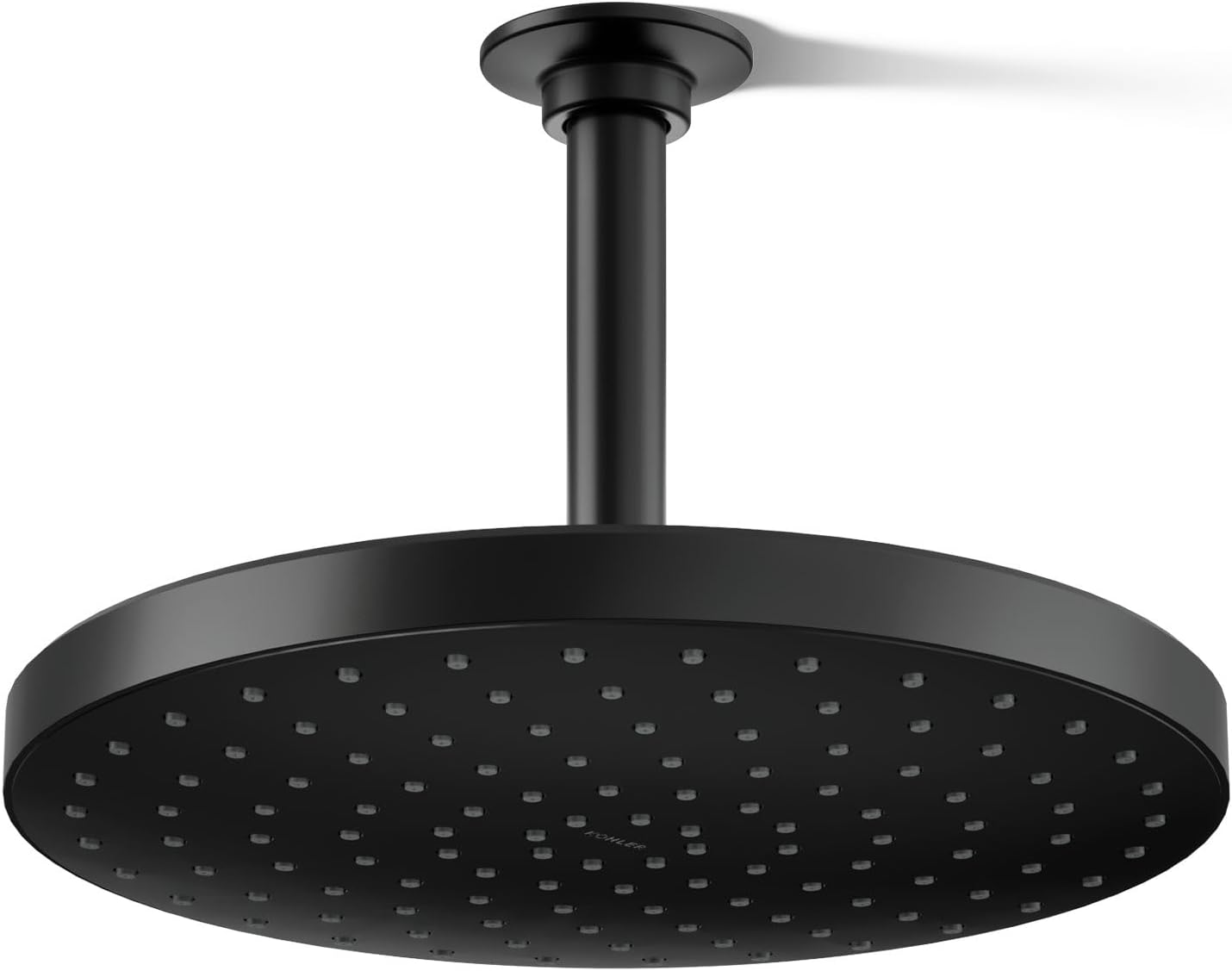 KOHLER 76465-Y-BL Awaken 10" Rain Shower Head, Single-Function Rainhead, Easy to Clean Surface, 2.5 GPM, Matte Black