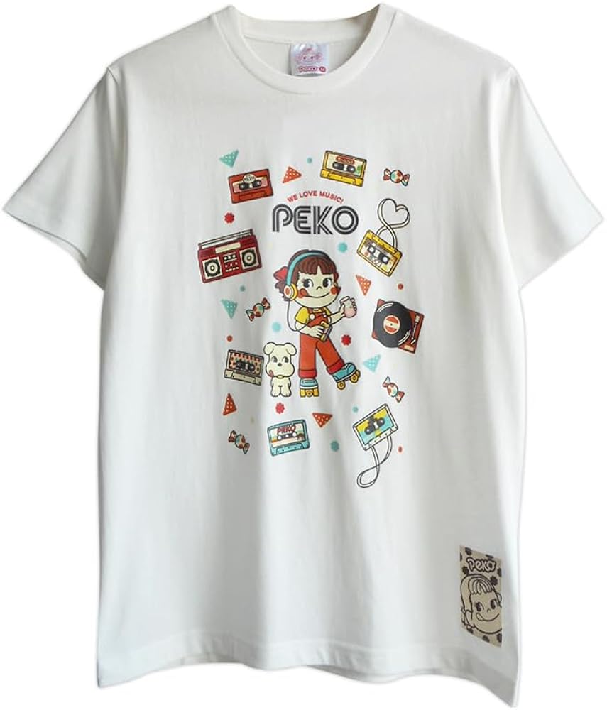 Amazon.co.jp: [Plastica] ペコちゃん Tシャツ メンズ 不二家