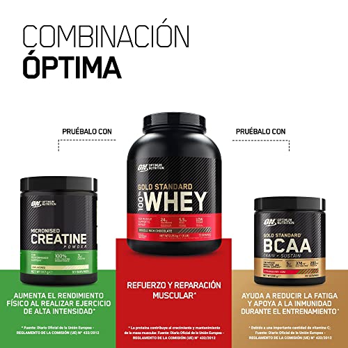 Optimum Nutrition Gold Standard 100 Whey Proteína en Polvo, Glutamina