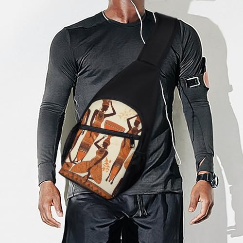 Sling Bag para mujer y hombre mochila pequeña crossbody tribal miniatura 7