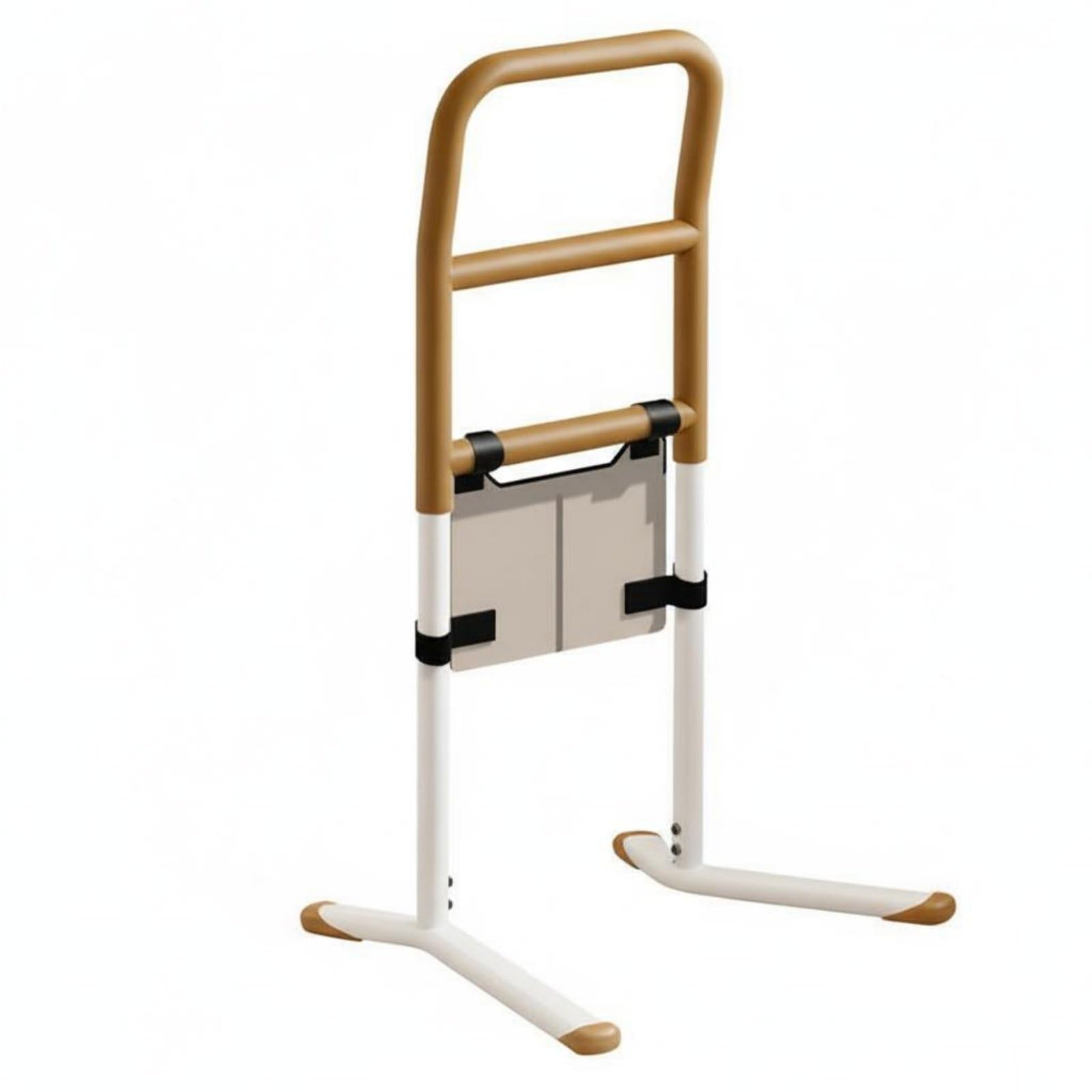 Barra de Apoyo Baño Barra de Pasamanos Asidero Movilidad con Estructura Sólida de Aluminio Soporte de Niveles Mango Antideslizante 150kg Traslado, Bolsa Marrón 3 Seg